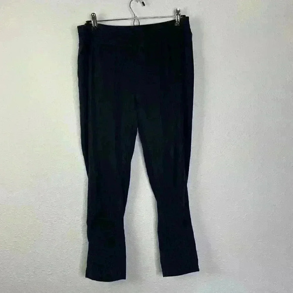 Soft Surroundings Women’s Pull On Pants Black Size Medium Ruching Style 29055 - Picture 1 of 9